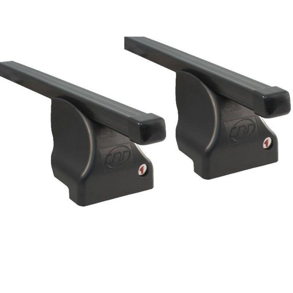 Σετ Μπάρες Οροφής Σιδερένιες με τα πόδια 130εκ για Volvo S40 4D 2004-2012 2τμχ Cube Cam