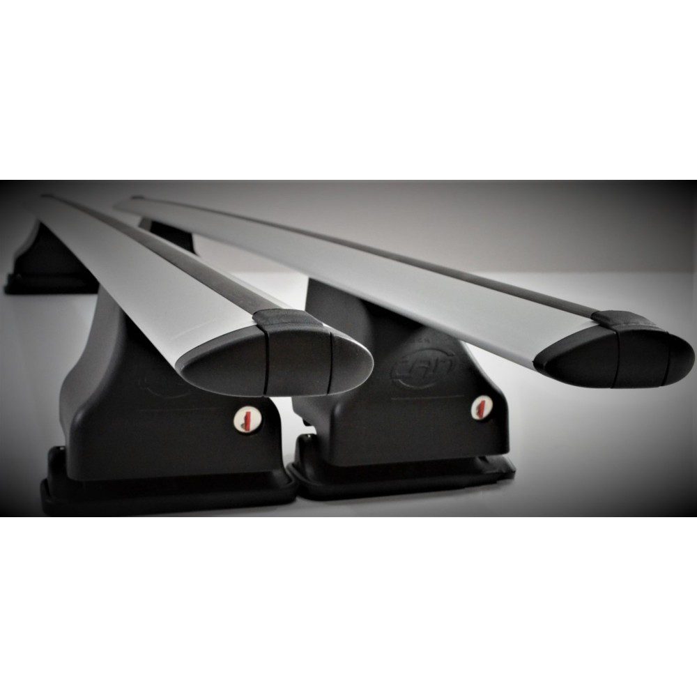 Σετ Μπάρες Οροφής Αλουμινίου με τα πόδια 130εκ για Mercedes W201 4D 1982-1993 2τμχ Totus Fly Cam