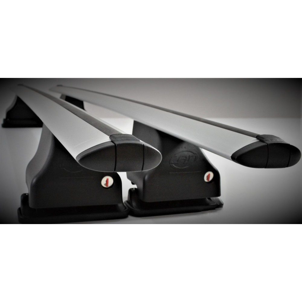 Σετ Μπάρες Οροφής Αλουμινίου με τα πόδια 130εκ για Suzuki Wagon R (Χωρίς Παράλληλες) 5D 1997-2000 2τμχ Totus Fly Cam