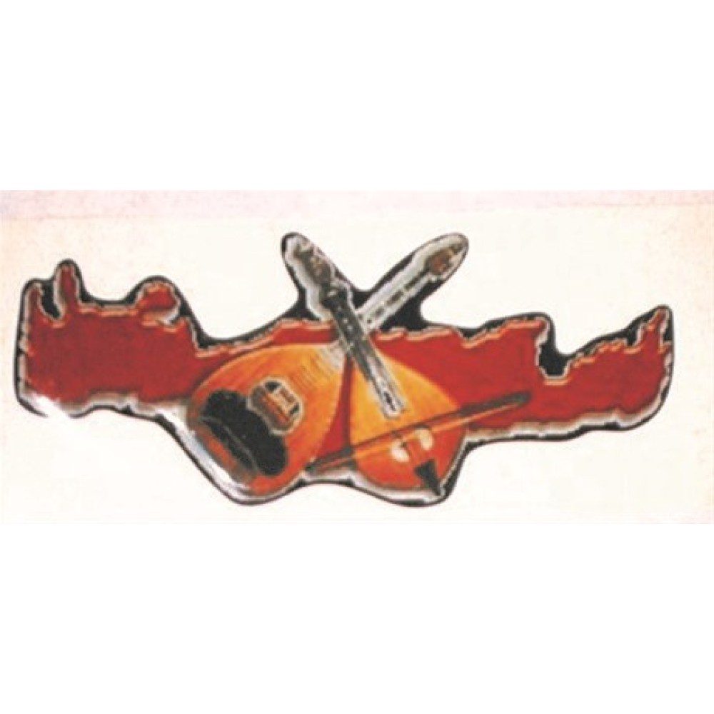 Αυτοκόλλητο Κρητική λύρα μικρή 12cm 1τμχ AM