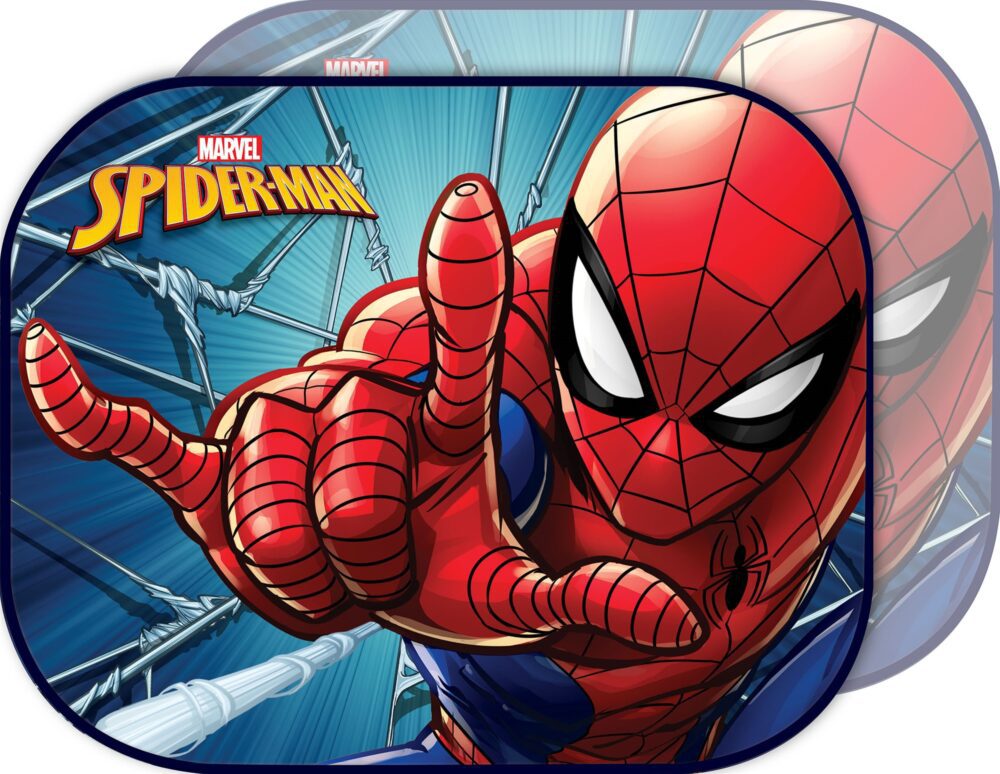 Ηλιοπροστασία Αυτοκινήτου με βεντούζα 44x35cm Spiderman 2τμχ Colzani