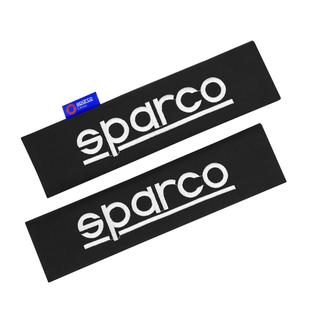 Μαξιλαράκια ζώνης μαύρα 2τμχ Sparco