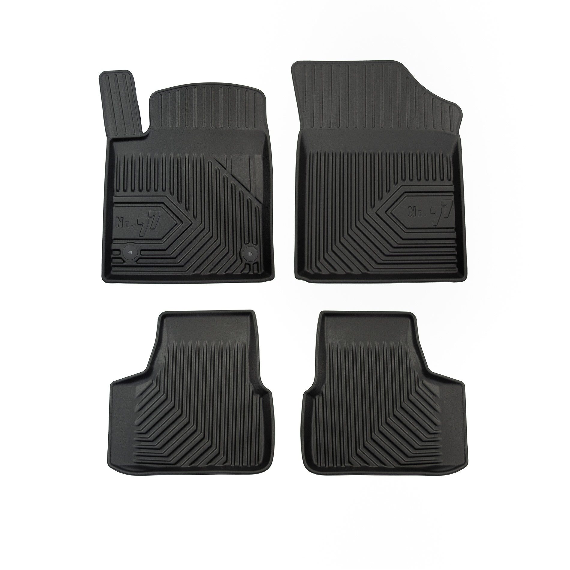 Πατάκια Αυτοκινήτου No77 Σκαφάκια για Seat Mii 2011-2019  Skoda Citigo 2011-2019 VW Up 2011-> 4τμχ Frogum