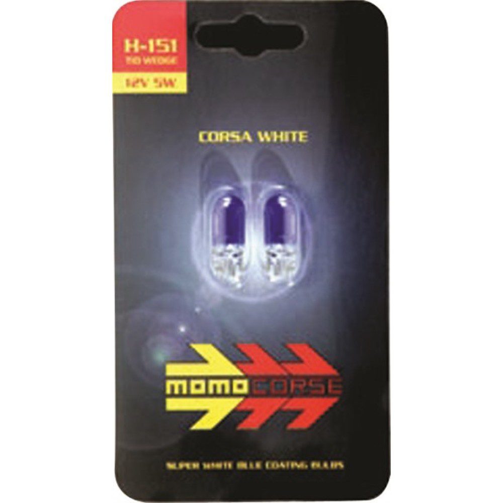 Λάμπα H151 5W T10 Χωρίς Κάλυκα Super White 2τμχ Momo