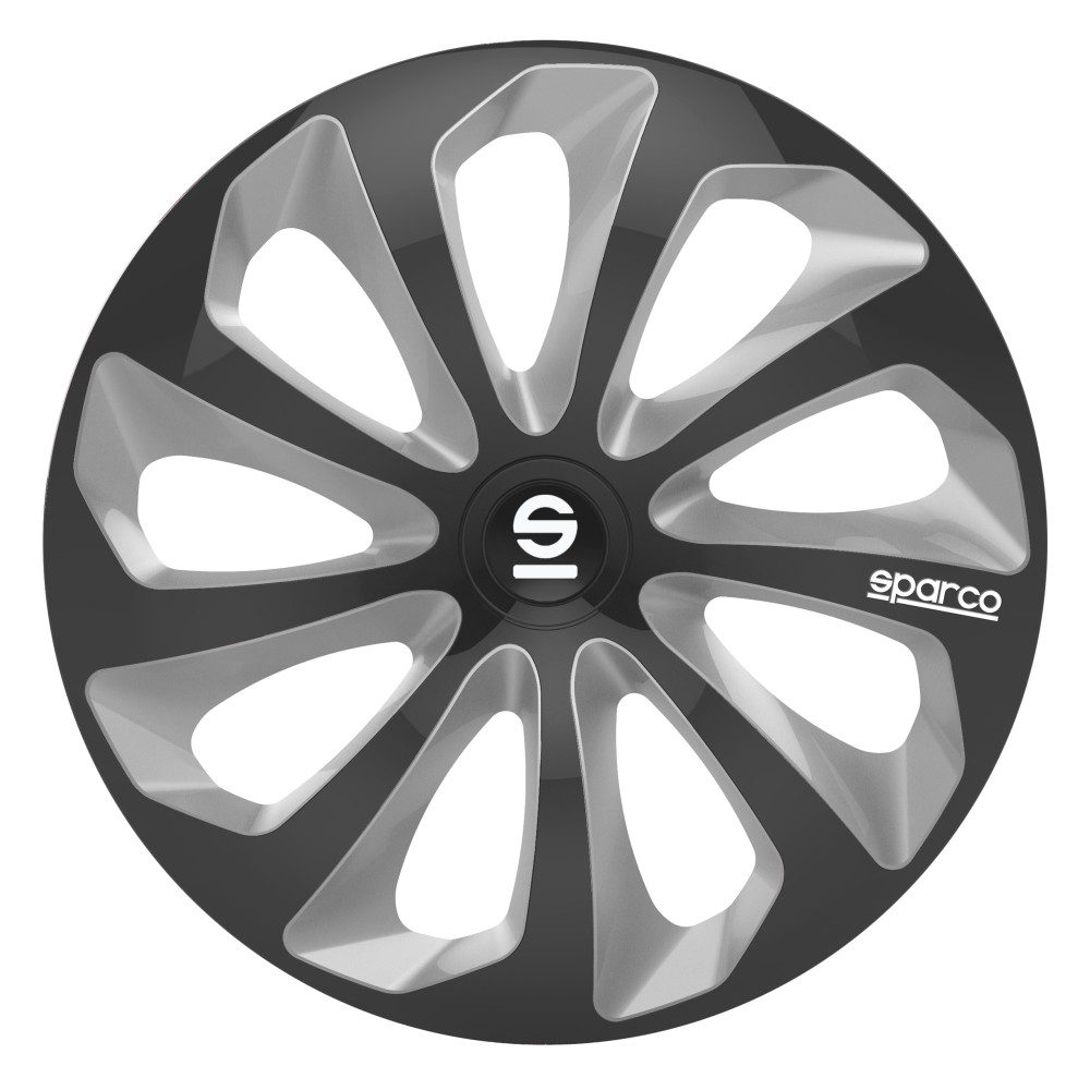 Τάσια Τροχών Sicilia 13” μαύρο- ασημί 4τμχ Sparco