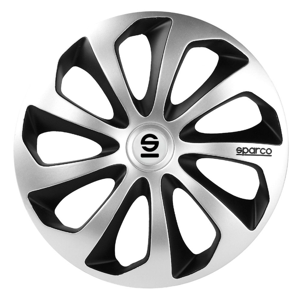Τάσια Τροχών Sicilia 15” ασημί- μαύρο 4τμχ Sparco